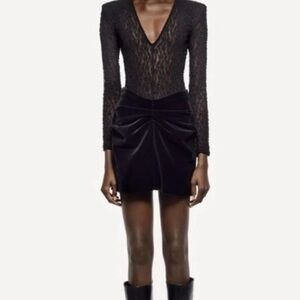 Zara Black Bodycon short  skirt size S